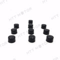 10x Black 3/8" Allen Socket Bolt Cap Covers for Harley (Misc Hardware)