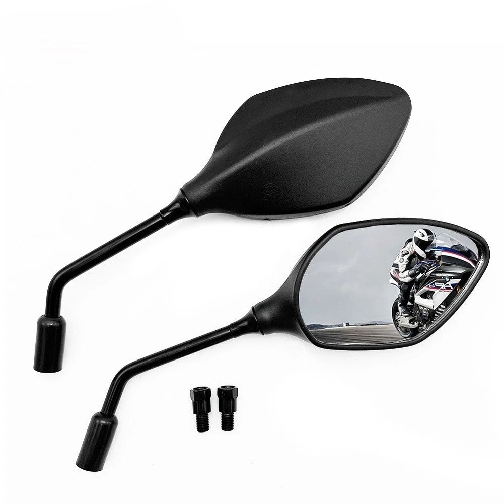 For KD150 Motorcycle Rear View Mirror Black PP Material Replacement Set