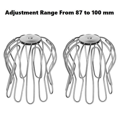 Adjustable Leaf Catcher Basket Set of 2 for Rain Gutter Downpipe 87-100 mm