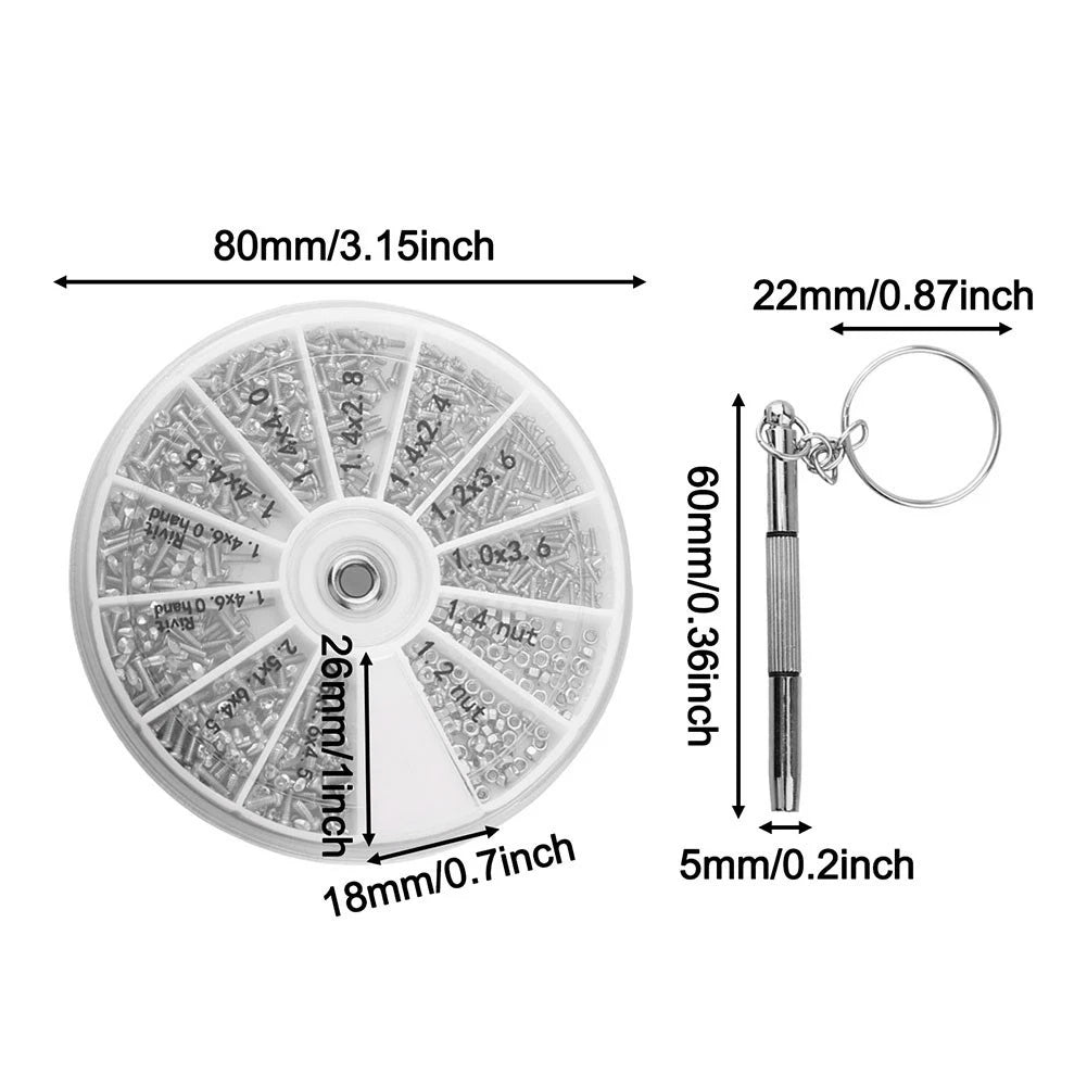 600-Piece Small Screws Nuts Kit for MINI (2001–2023)