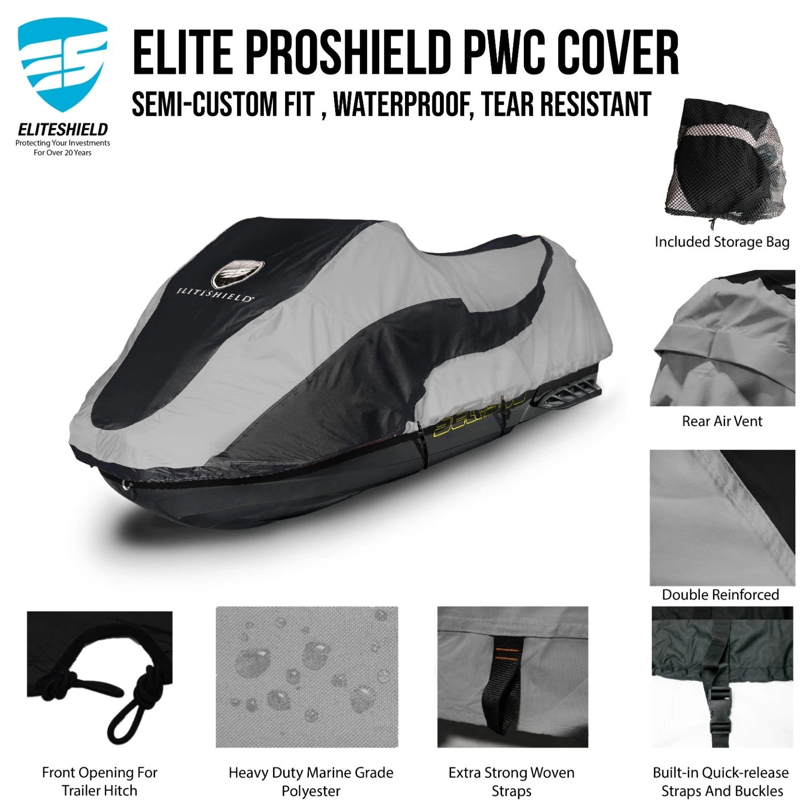 Waterproof Trailerable Cover for Polaris Octane (2016–2018)