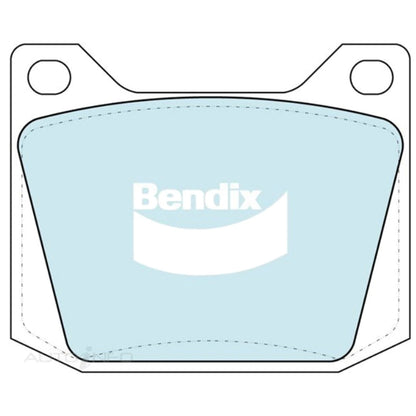 Set of 4 Bendix Front Disc Brake Pads for Holden HD HR (1965–1968)