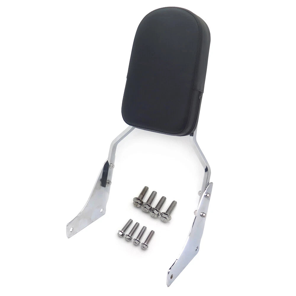 Flame Backrest Sissy Bar with Leather Pad for Honda Shadow ACE 1100 (1997–2003)