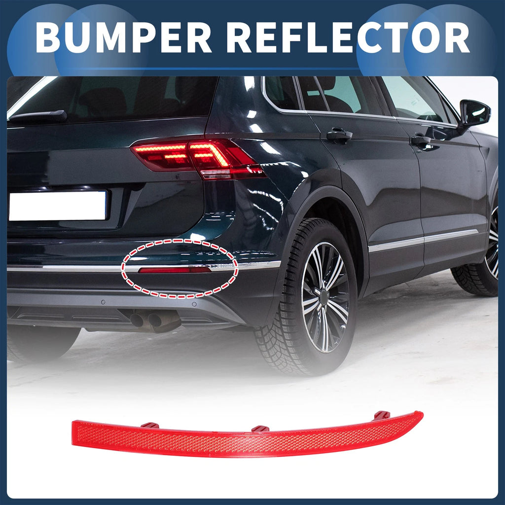 Bumper Reflector Rear Right Replacement for Volkswagen Tiguan (2010–2017)