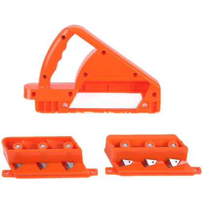 Drywall Corner Chamferer with Ergonomic Grip and Stainless Steel Blades