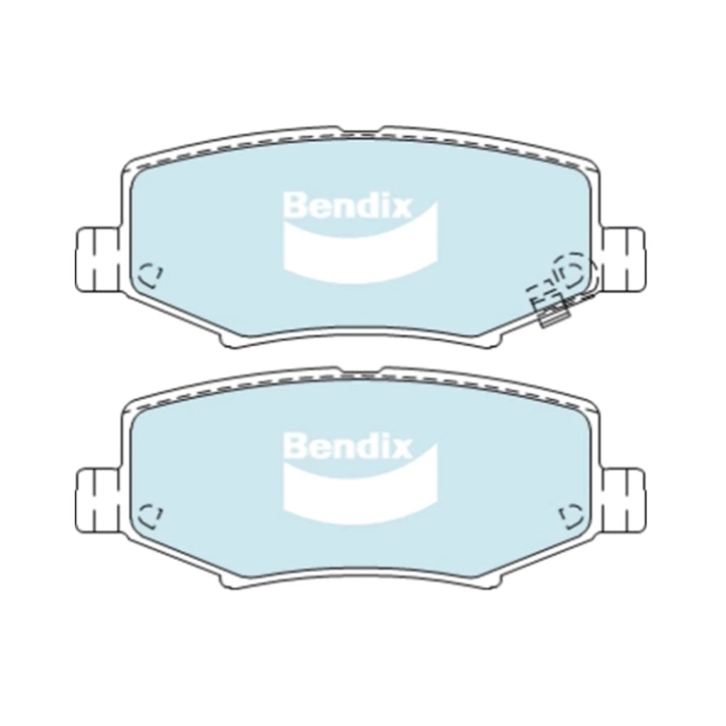 Bendix Rear Disc Brake Pad Set for Jeep Wrangler JK (2007–2018)