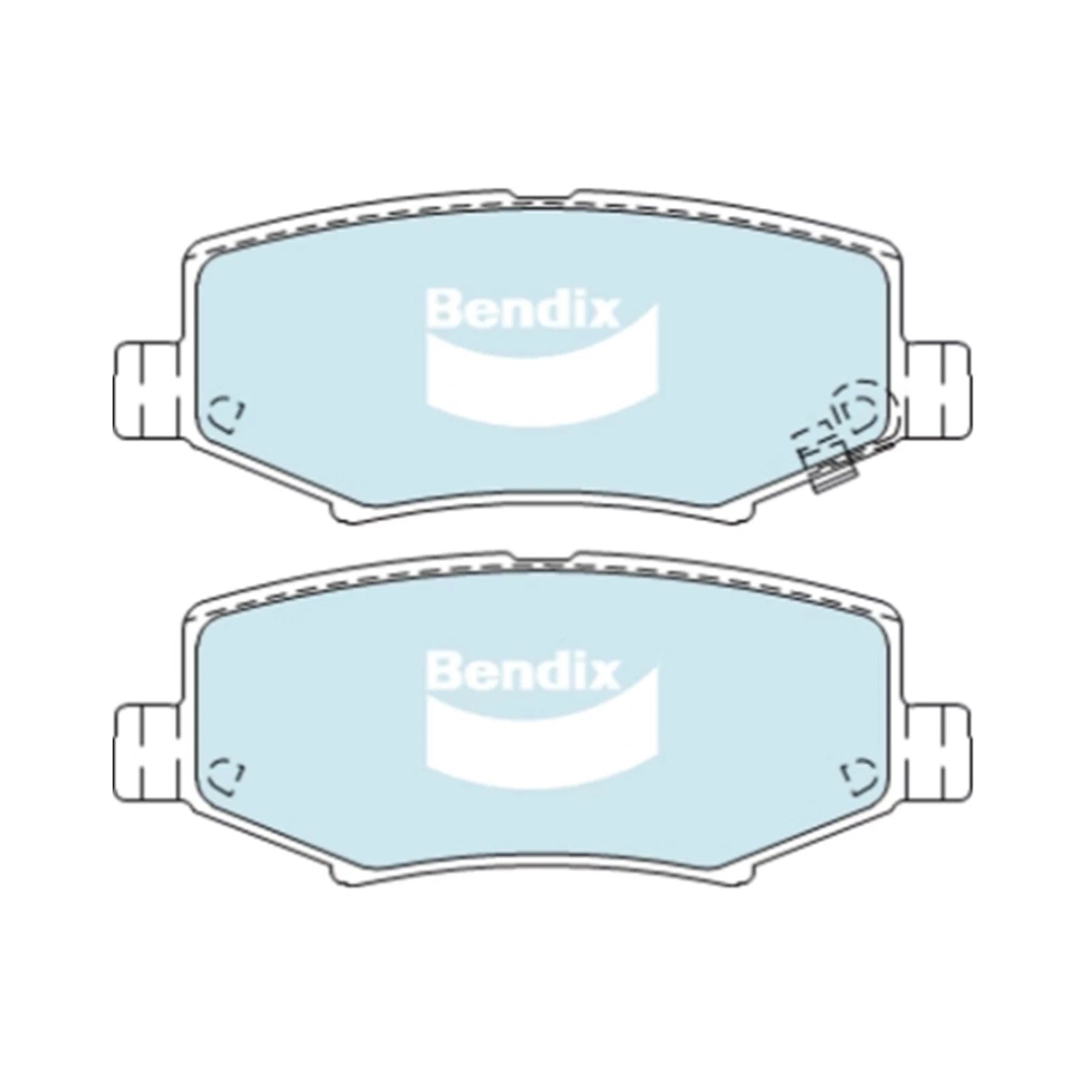 Bendix Rear Disc Brake Pad Set for Jeep Wrangler JK (2007–2018)