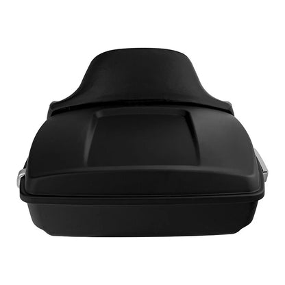 Matte Chopped Trunk Backrest Mount Rack for Harley Touring Road Glide (2014–2026)