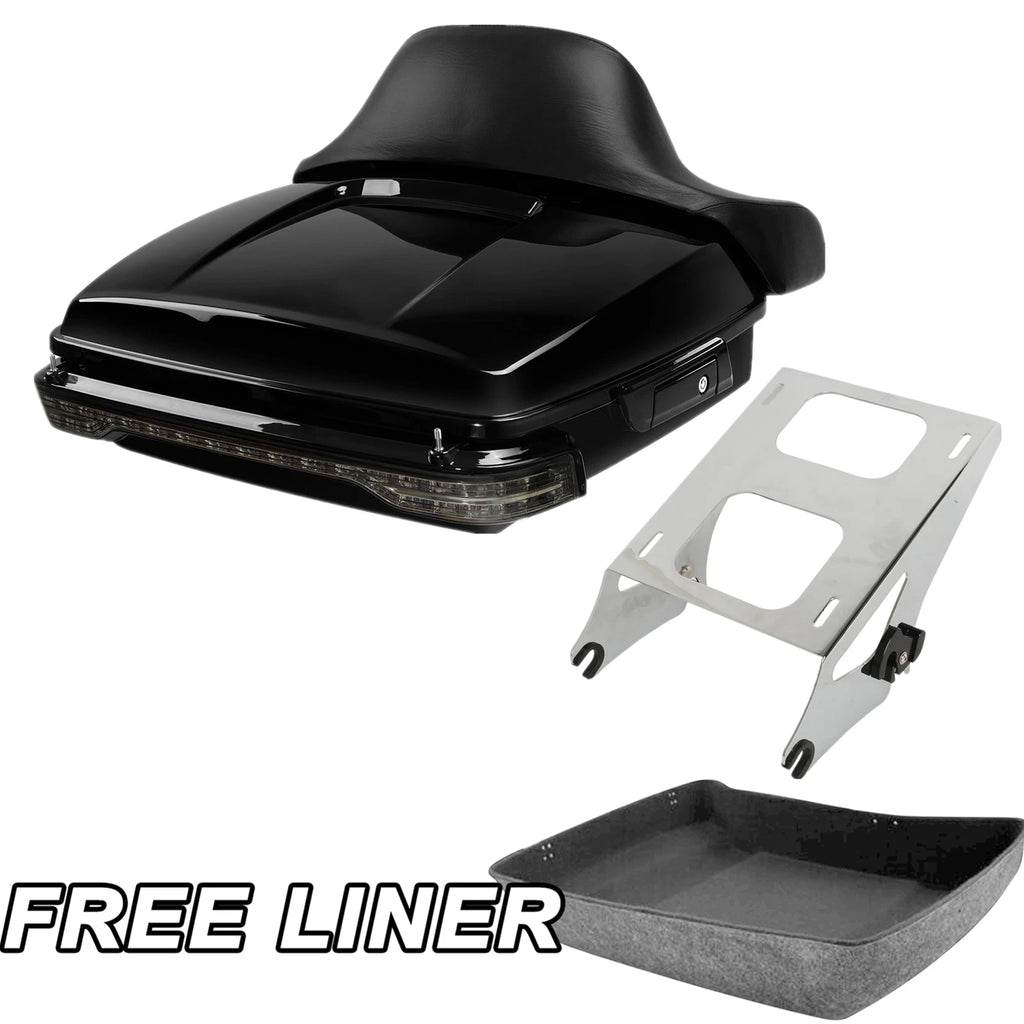 Chopped Trunk Pad Tail Light Mount Rack for Harley Touring Glide (2014–Present)