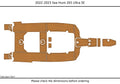 EVA Pad Foam Teak Faux Deck Flooring Mat for Sea Hunt Ultra 265 SE (2023)