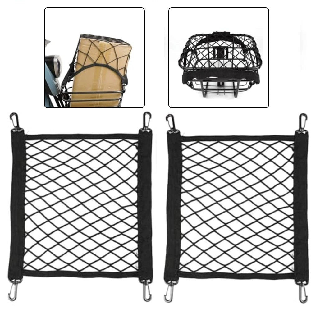 2X Elastic Car Storage Net 30x30cm for Motorcycle Scooter