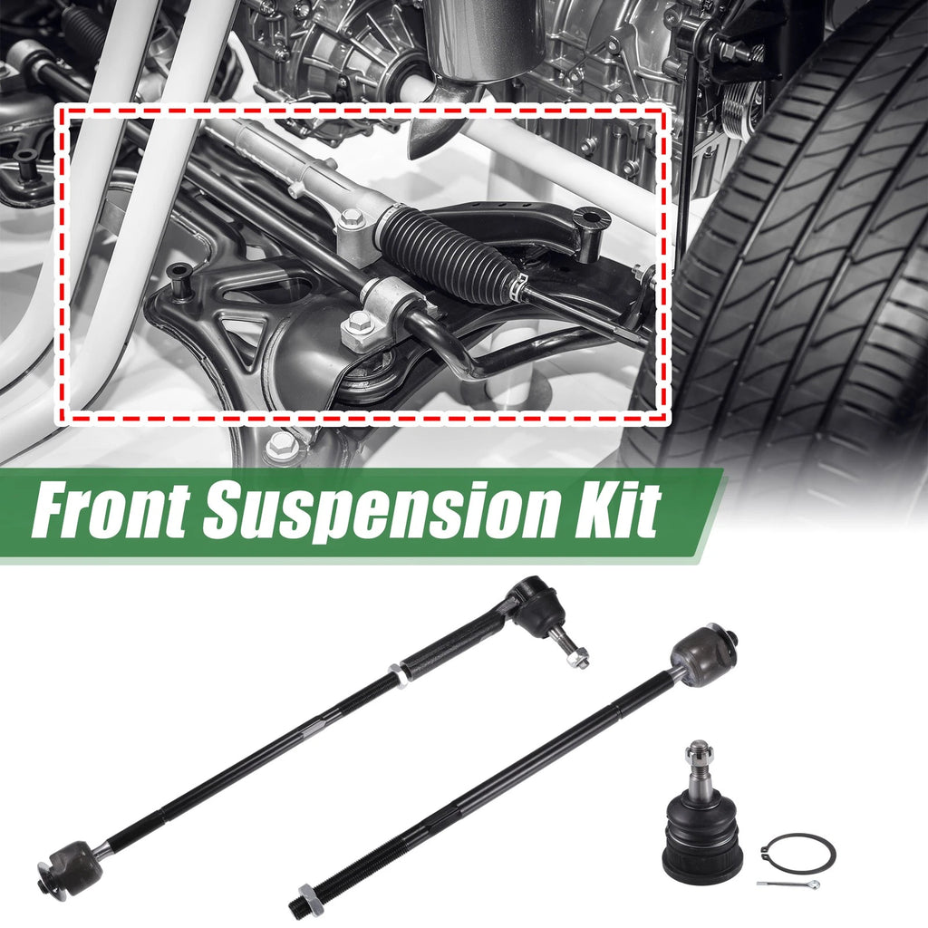 10pc Front Inner Outer Tie Rod End Kit for Dodge Grand Caravan (2005–2016)
