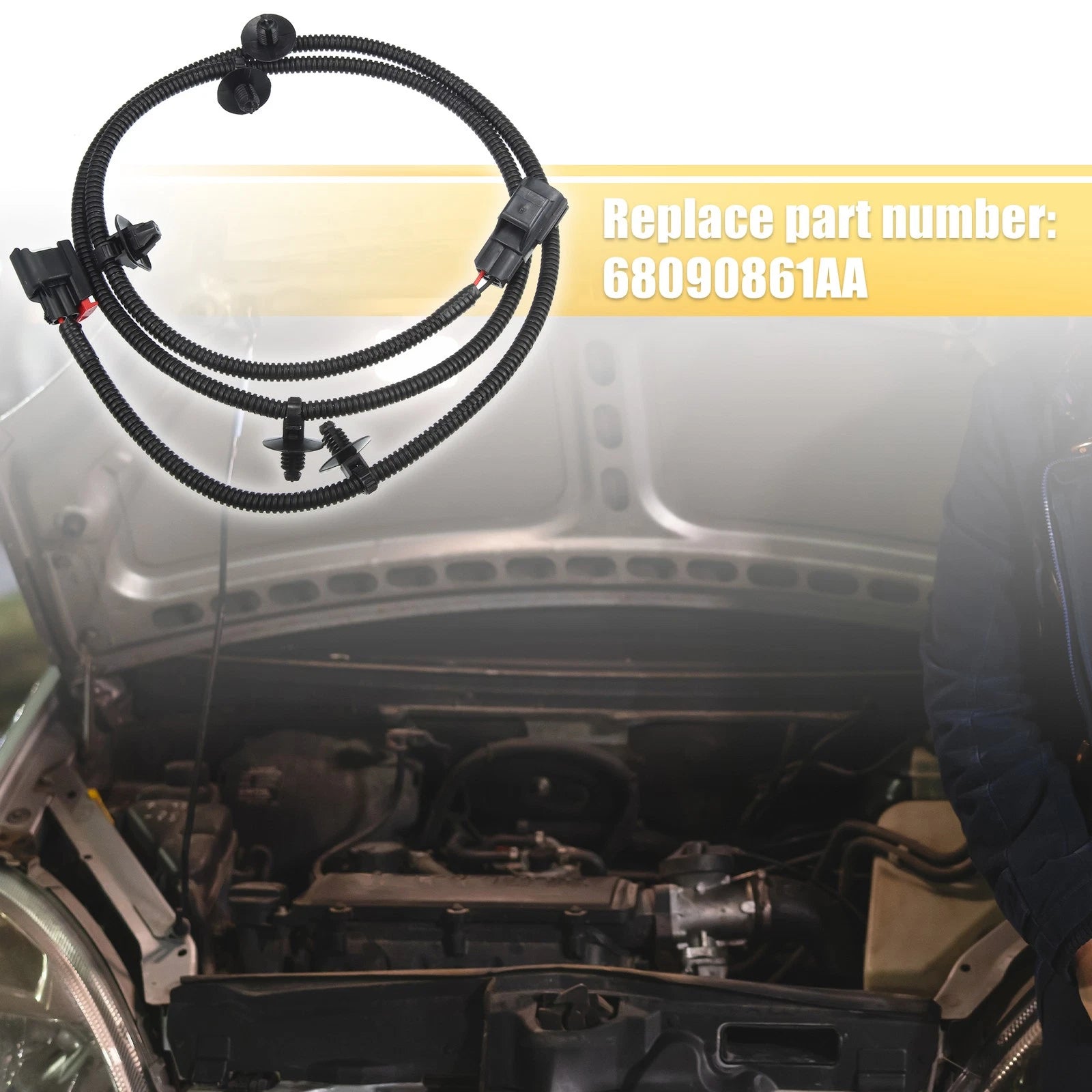 Under Hood Lamp Wiring Harness for Dodge Ram (2012–2017)