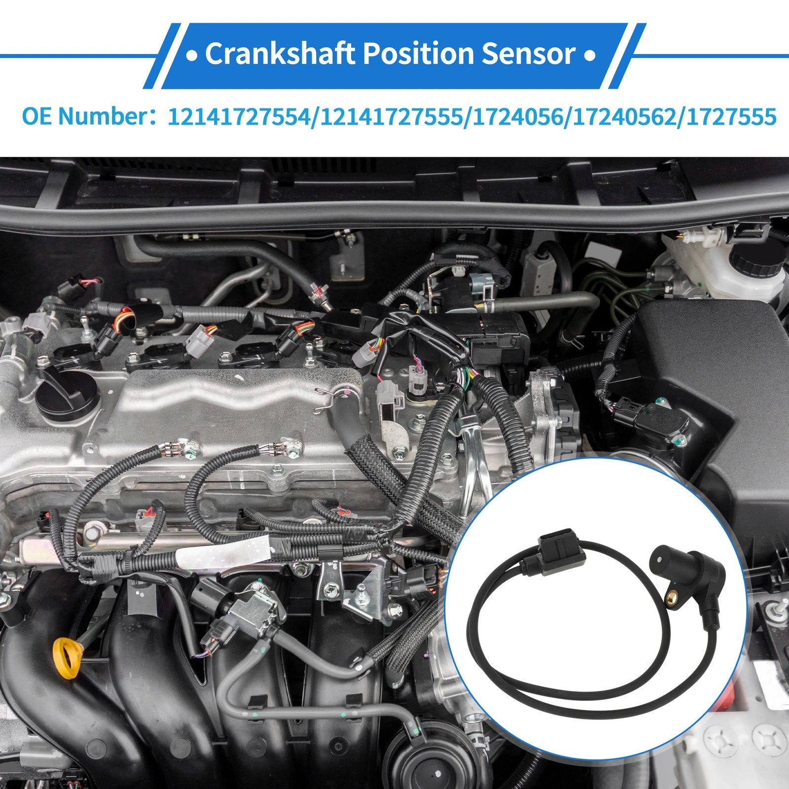 Crankshaft Position Sensor for BMW E36 318i 1990–1993 Replacement OEM Fit