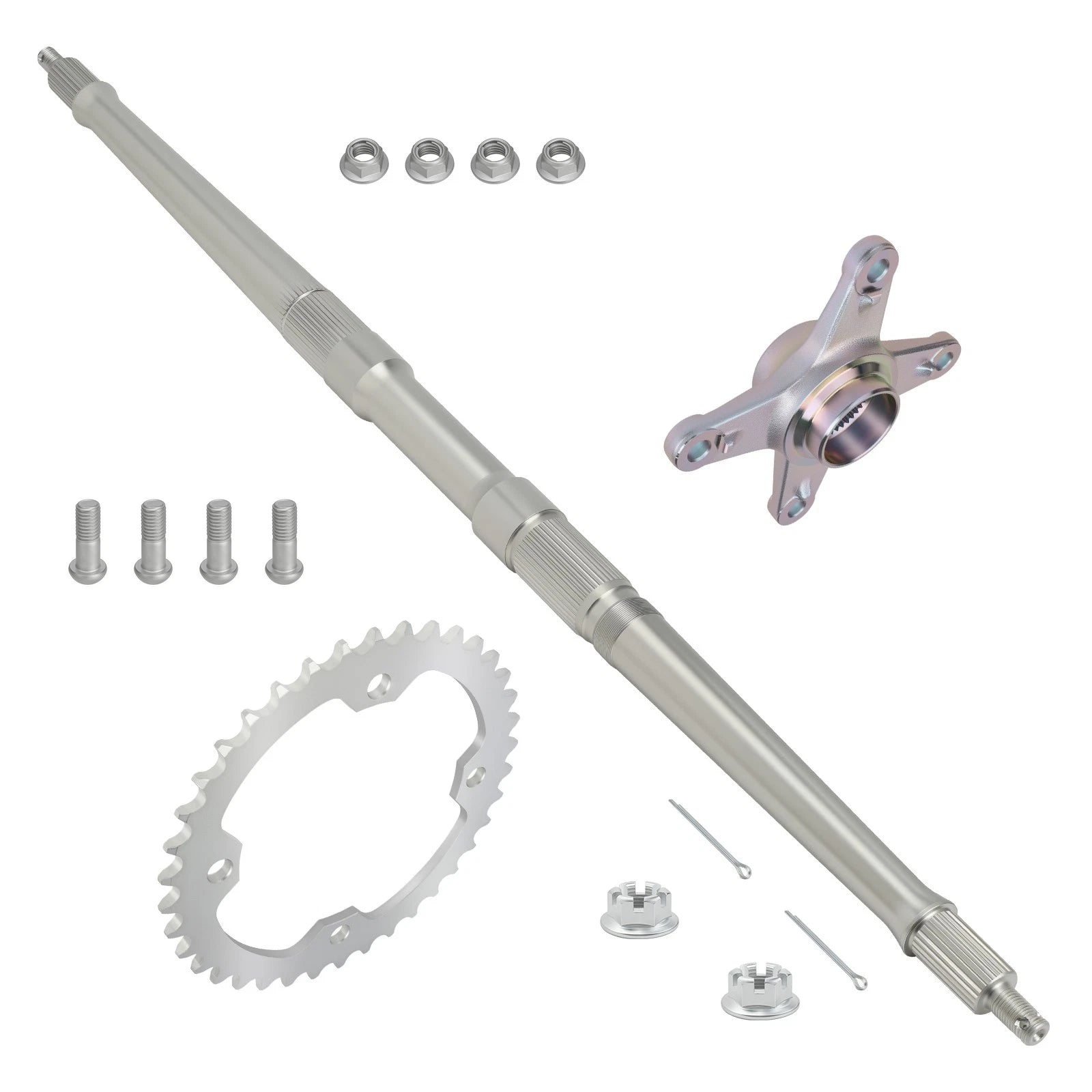 Rear Axle Kit for Yamaha YFZ450 (2004–2023) 5TG-25381-00-00 1S3-25386-00-00 5TG-25438-10-00