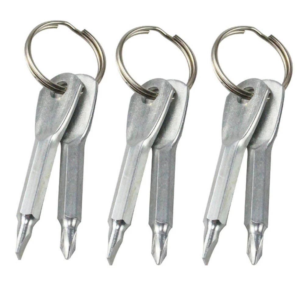 Portable Screwdriver Multitool with Key Ring Holder