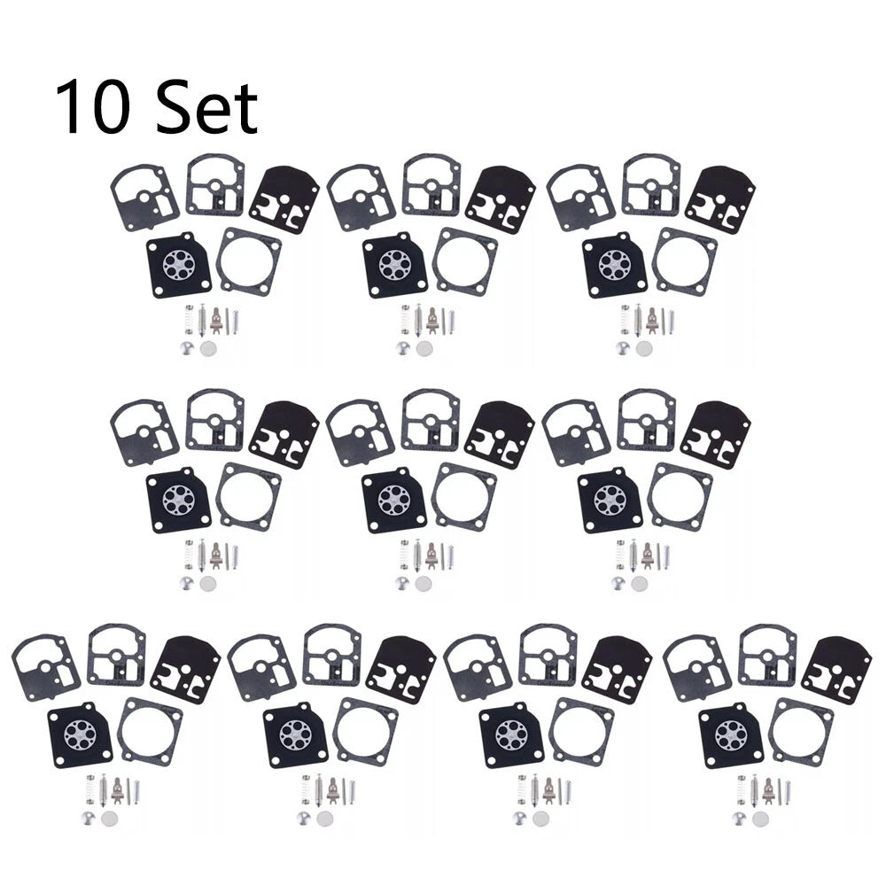 Set of 10 Carburetor Repair Kits for STIHL 09 010 011 012 ZAMA RB-5 RB-7 RB-11 RB-14