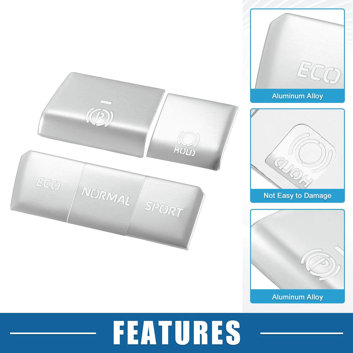 Handbrake Drive Mode Button Cover Trim Set for Toyota RAV4 (2019–2022)