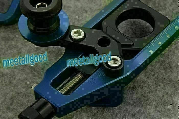 Motorcycle Chain Adjuster Tensioners for Yamaha YZF R1 (2009–2012) Blue
