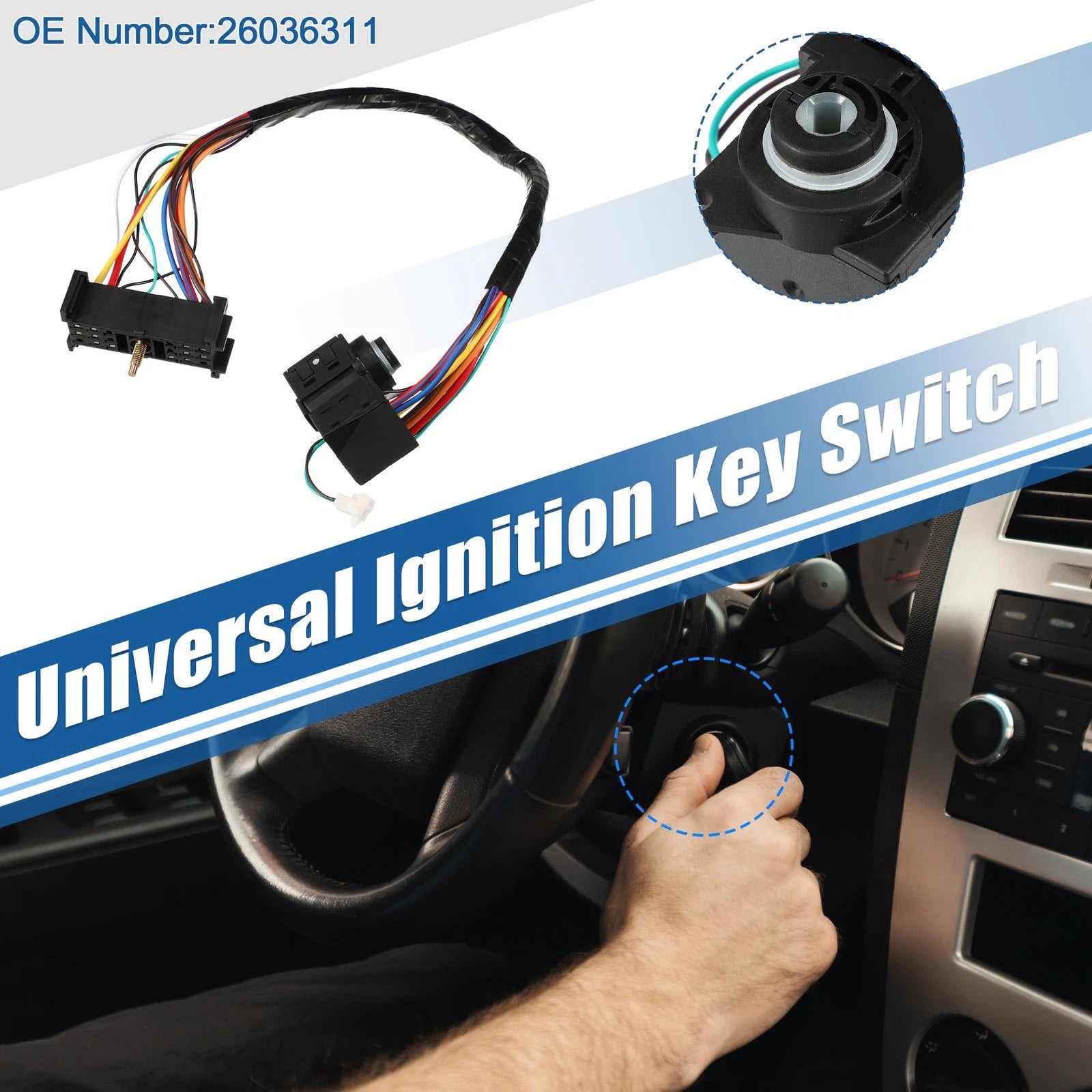 Ignition Starter Switch Replacement for GMC Suburban K1500 (1995–1996)