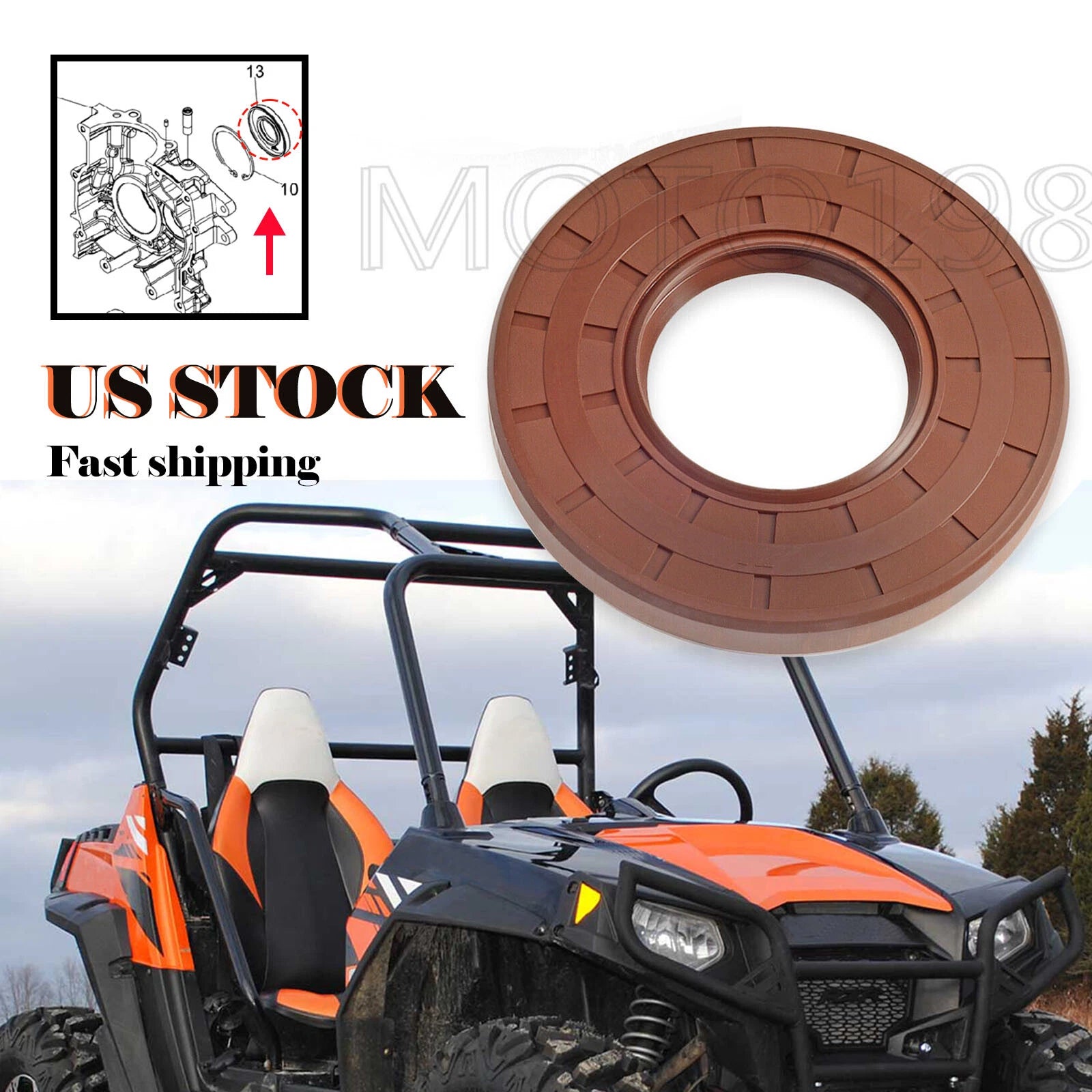 Crankshaft Oil Seal 3610171 for Polaris Sportsman ACE 570 (2015)