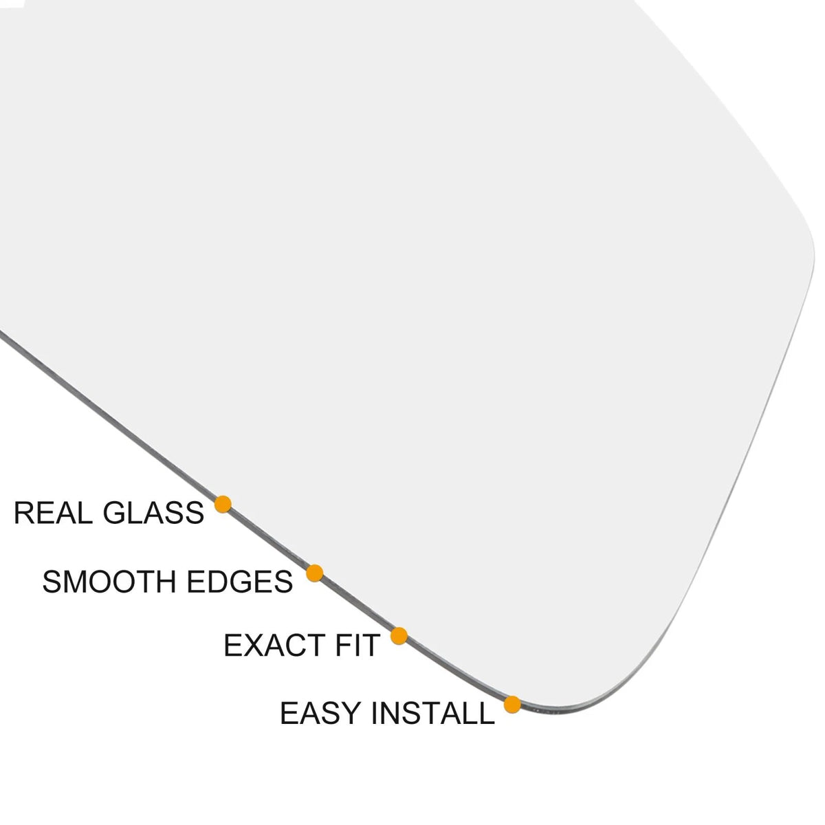 Heated Mirror Glass w/ Backing for Lexus LS460 CT200h ES350 (2007–2017)