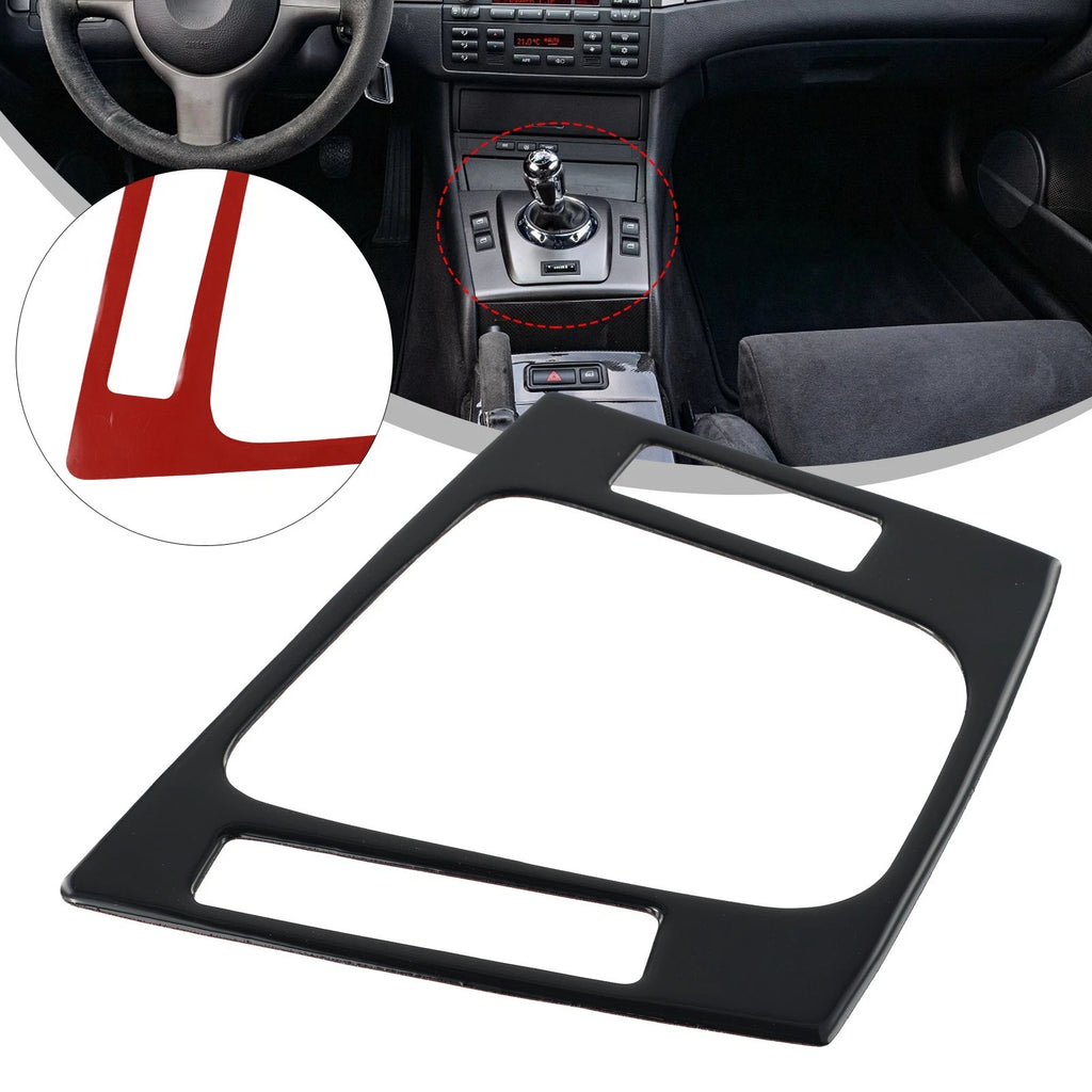 Piano Black Gear Shift Panel Frame Cover Trim for BMW 3 Series E46 (1998–2005)