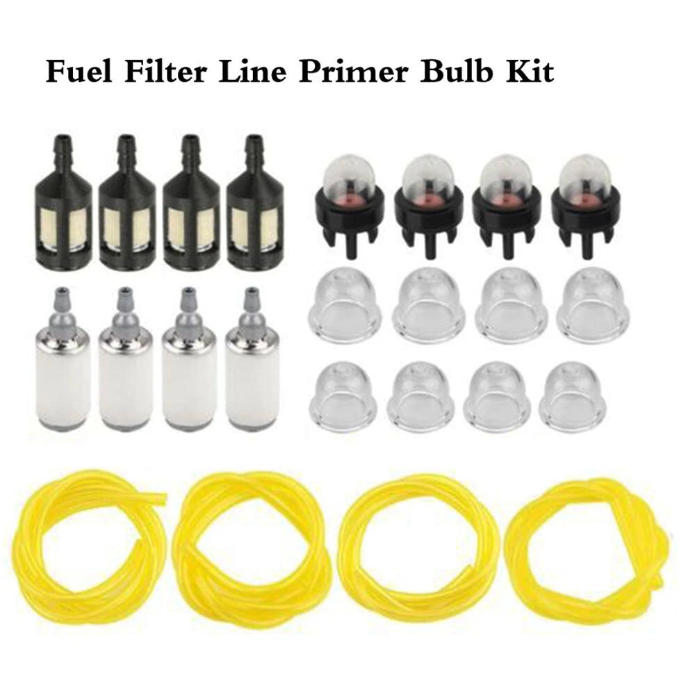 Fuel Filter Fuel Line Primer Bulb Kit for Craftsman Trimmer Chainsaw (530095646)