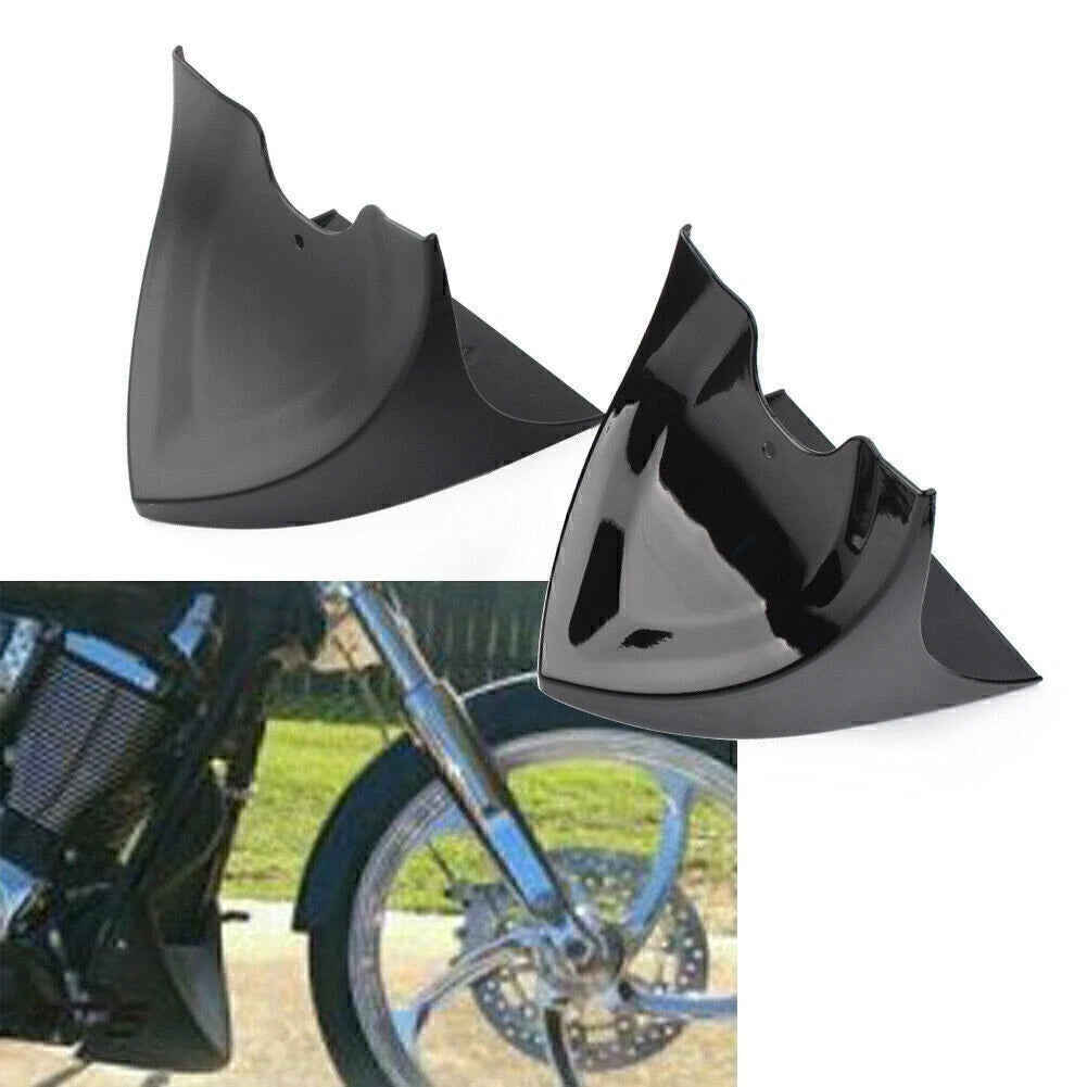 Matte Black ABS Chin Fairing Spoiler Mudguard for Harley Dyna (2004–2017)