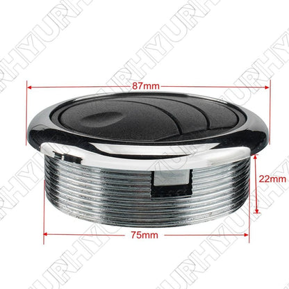 2Pcs 75mm A/C Air Conditioning Outlet Vent for RV Bus Car Boat Yacht
