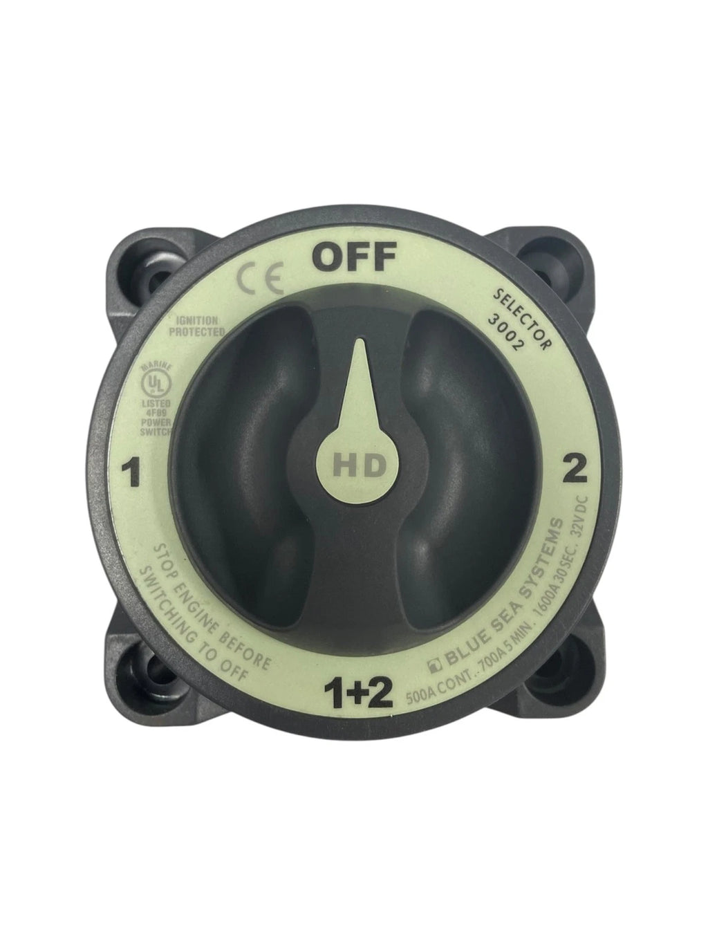 Battery Switch for Blue Sea 3002 HD Series (4 Positions)