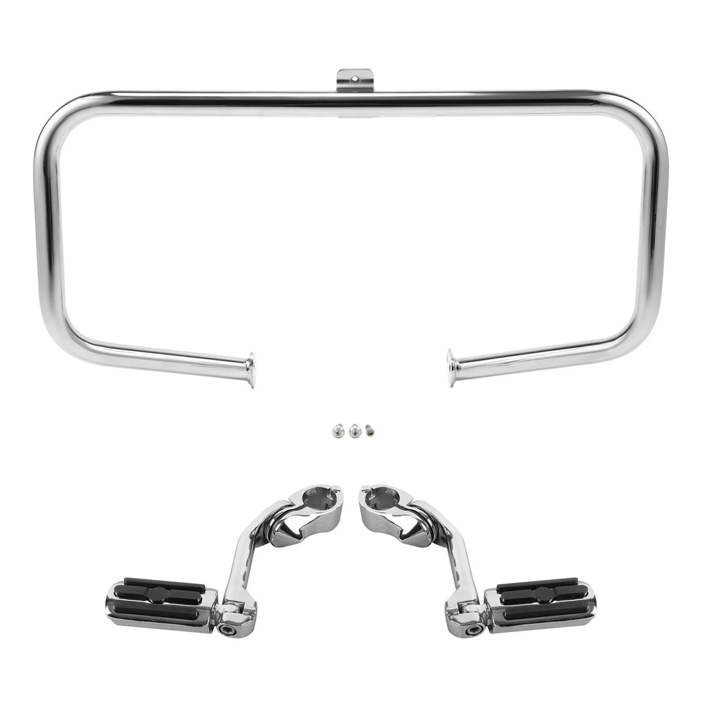 Engine Guard Crash Bar Footpegs for Harley Touring (1997–2008)