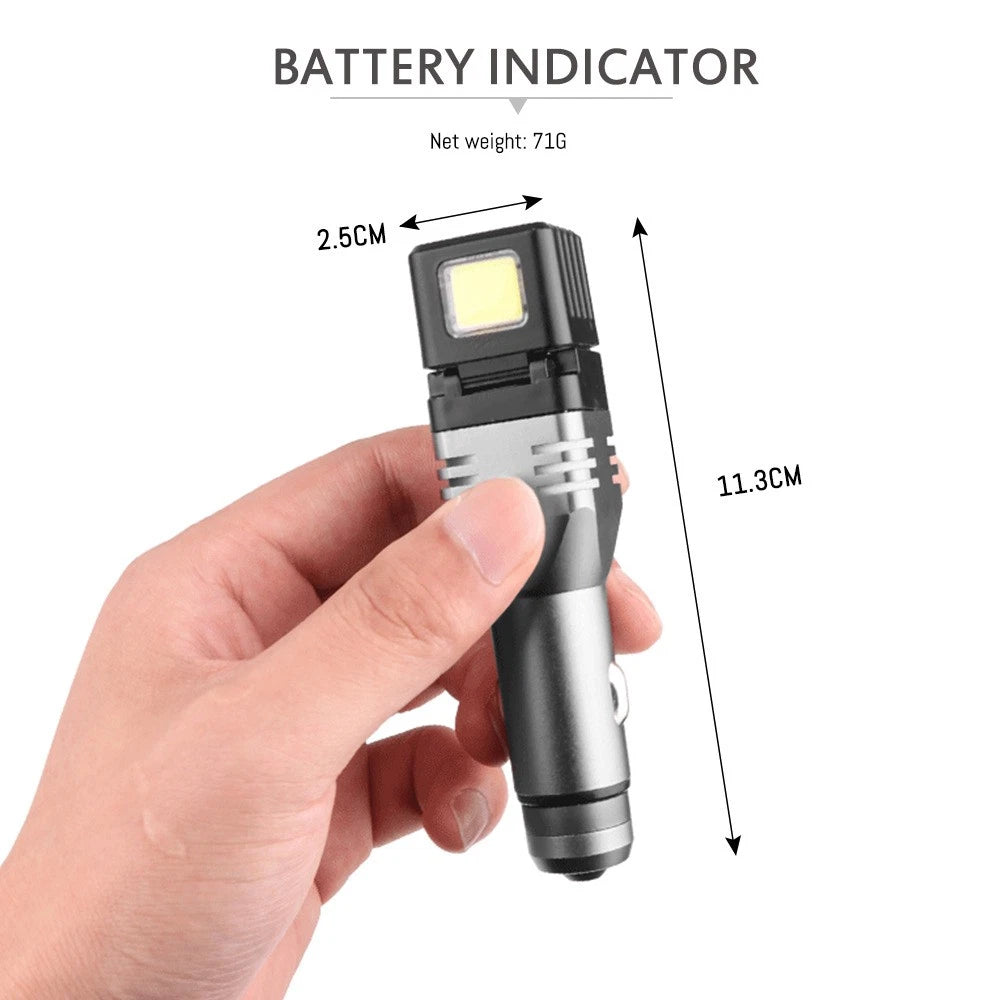 XPG LED Car Cigarette Flashlight for Universal Use (Rechargeable Mini Torch)