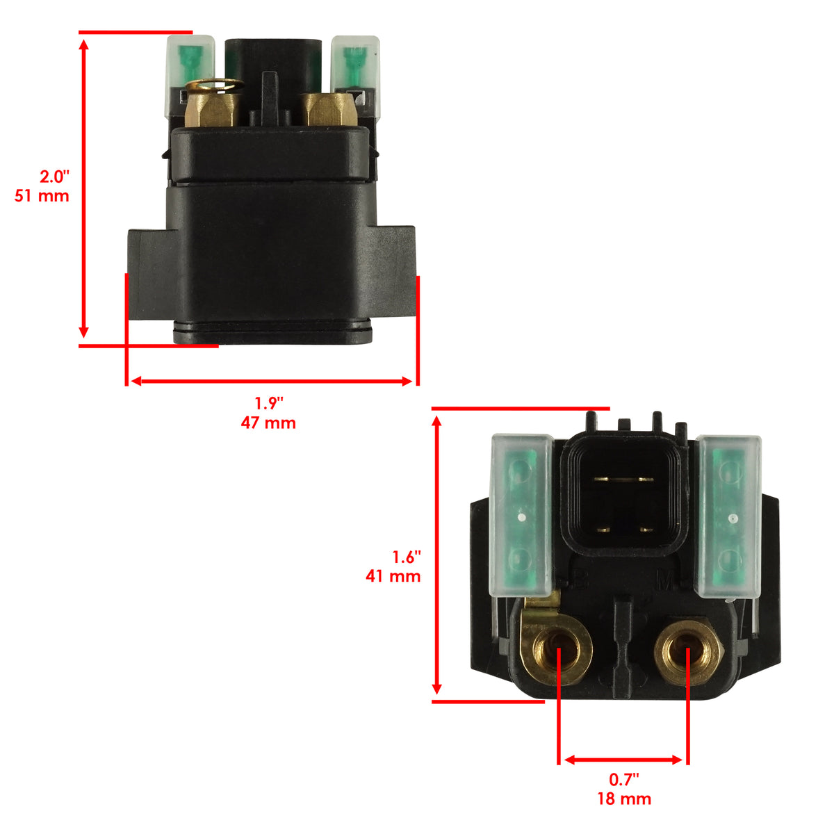 Starter Relay Solenoid Replacement for Suzuki VL1500 Intruder 1998–2004