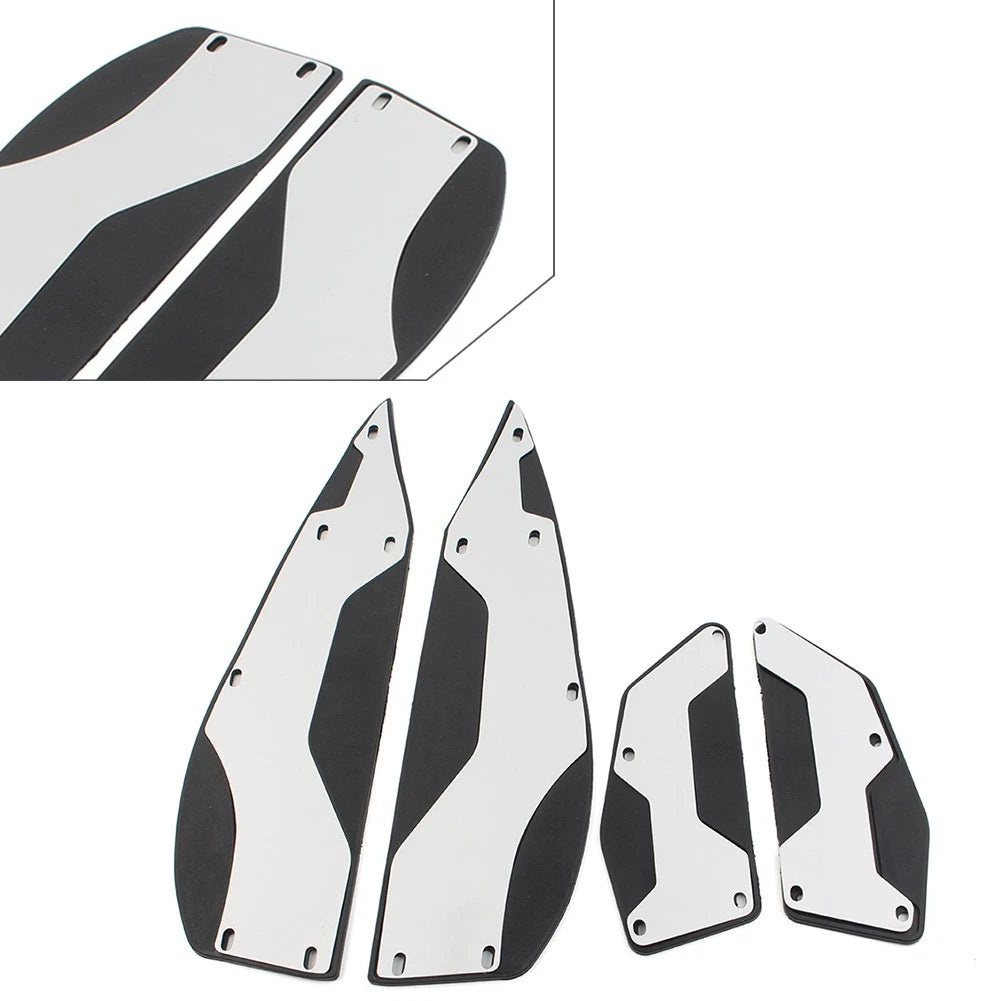 Floorboard Kit for Yamaha XMAX300 250 400 (2017–2023) Aluminum Silver