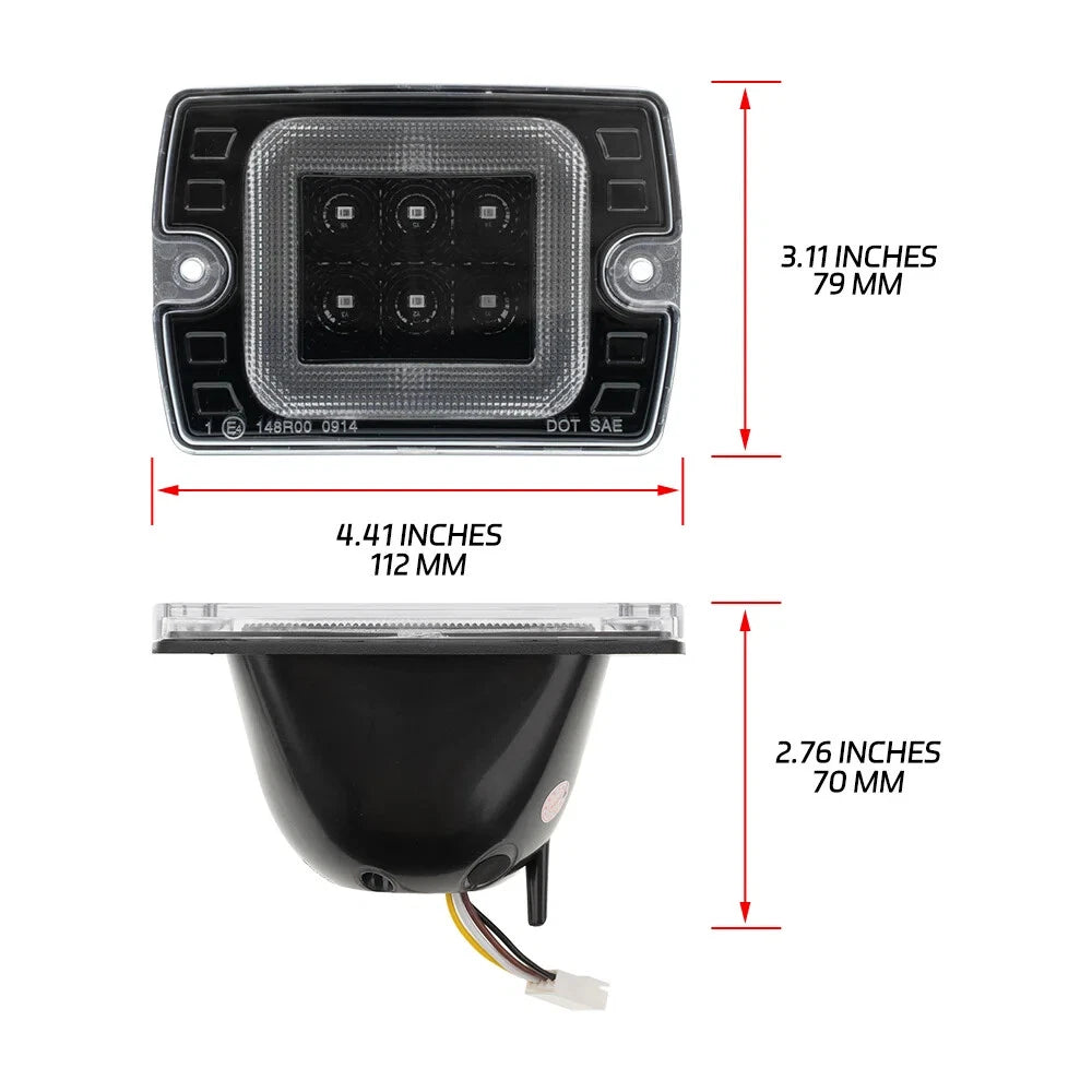 Clear Front Corner Turn Signal Light for Jeep Wrangler YJ (1987–1995)