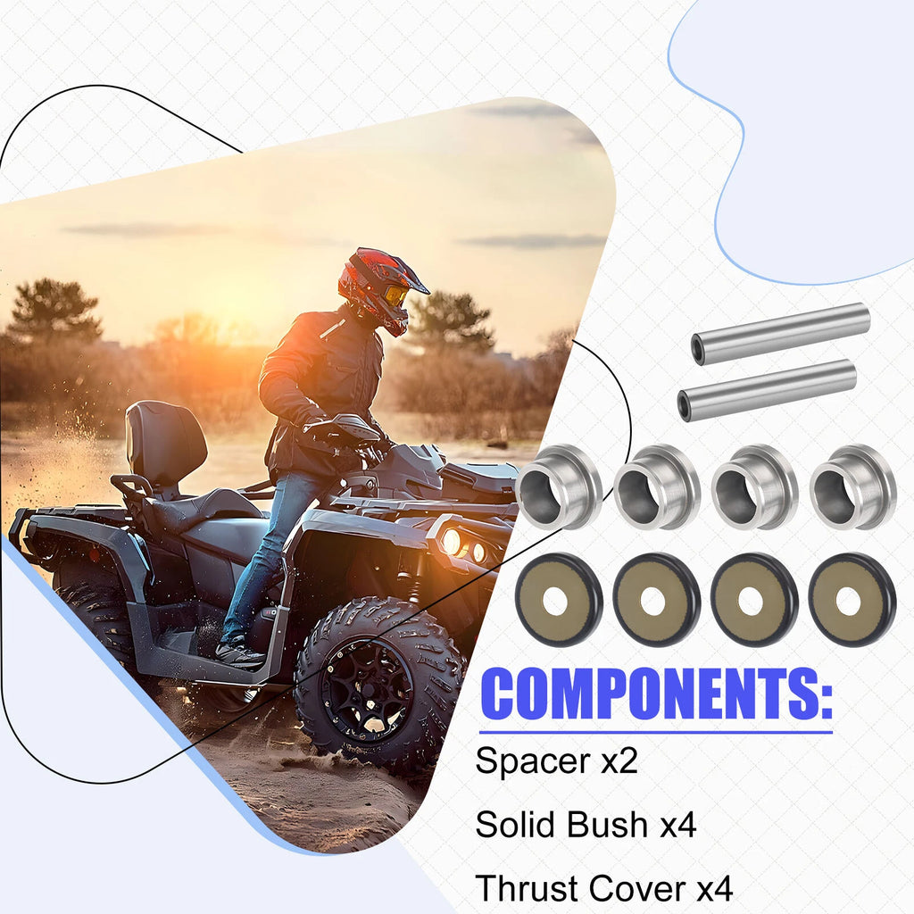 Rear Knuckle Bushing Kit for Yamaha Rhino 450 660 700 Kodiak 400 450 700 (2004–2018)