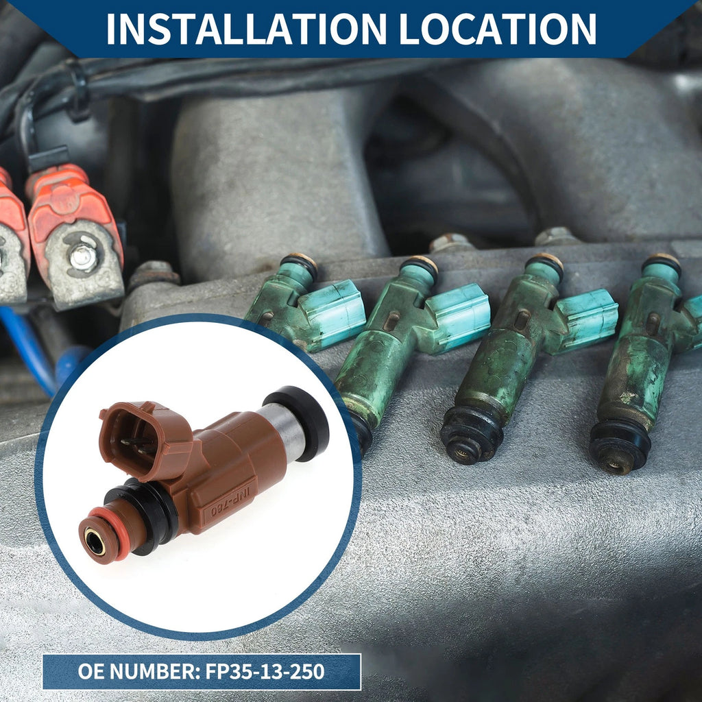 Fuel Injector Replacement for Mazda 626 LX 2.0 (2000–2002) 1 Piece Brown
