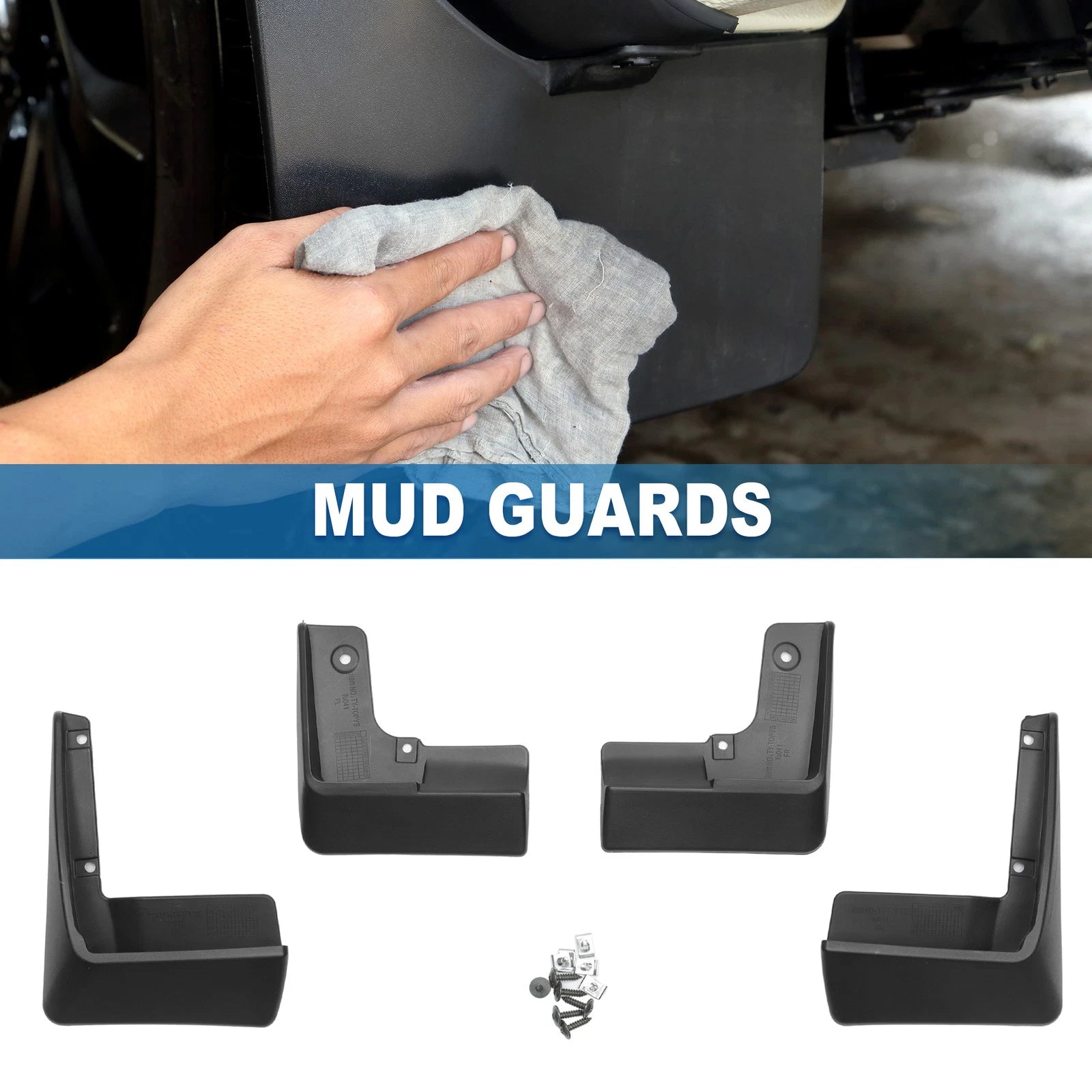 Mud Flap Splash Guard for Toyota Prius Hatchback (2010–2015)