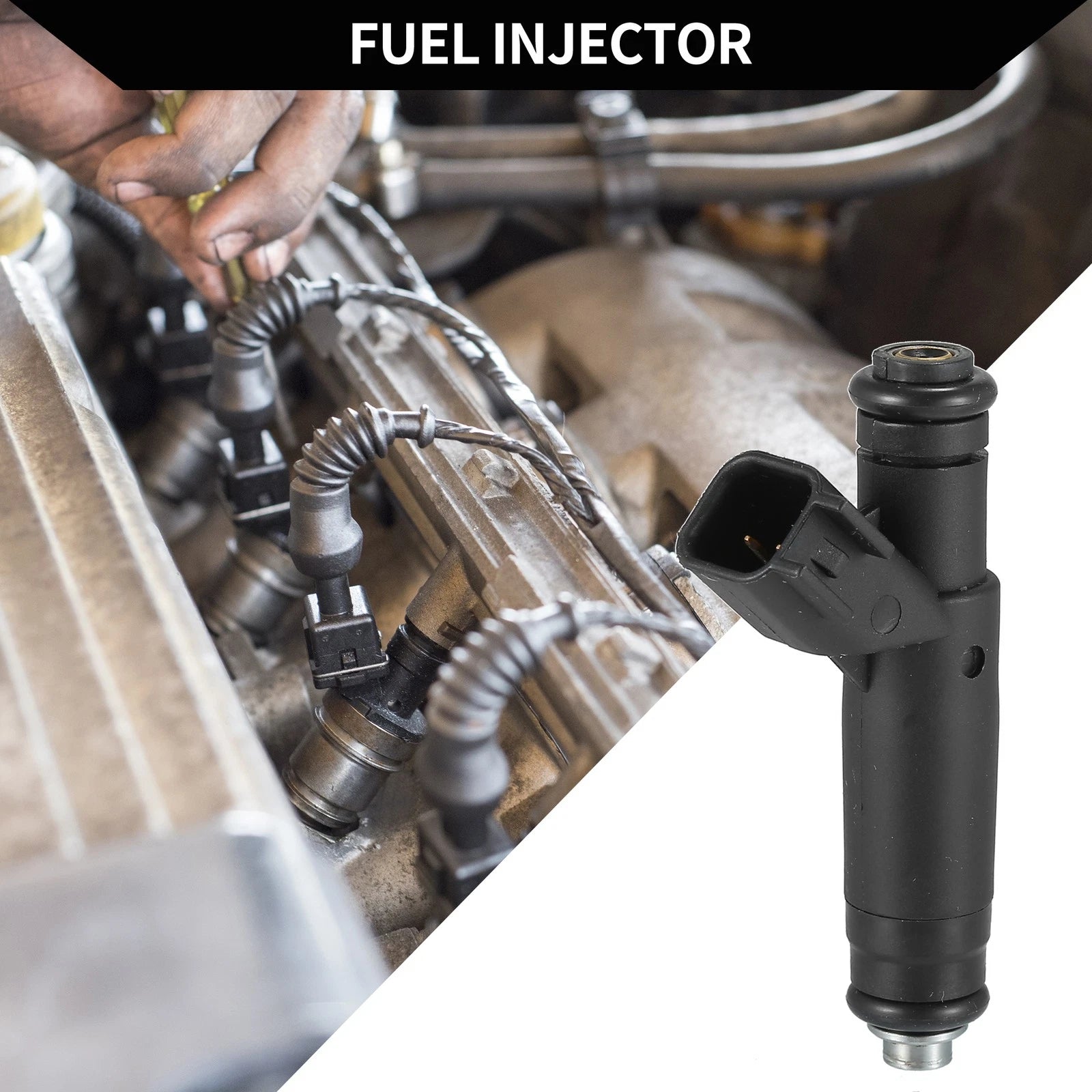 Fuel Injector Replacement for Ford Ranger 2001–2003 3.0L (Black)