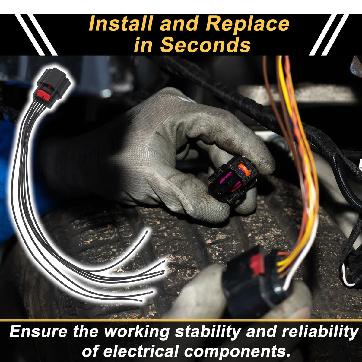 6 Pin Connector Plug for Cadillac Escalade 6.0L (2009–2011) No. 68032645AA