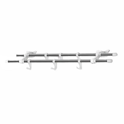 Double Pole Radiator Towel Rack with 6 Hooks for Easy Drying