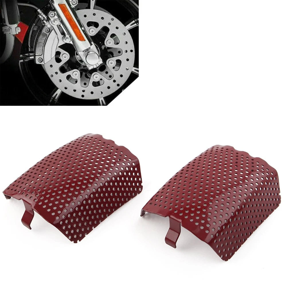 Front Caliper Screen Inserts for Harley V-Rod Touring (2006–2019) Dark Red