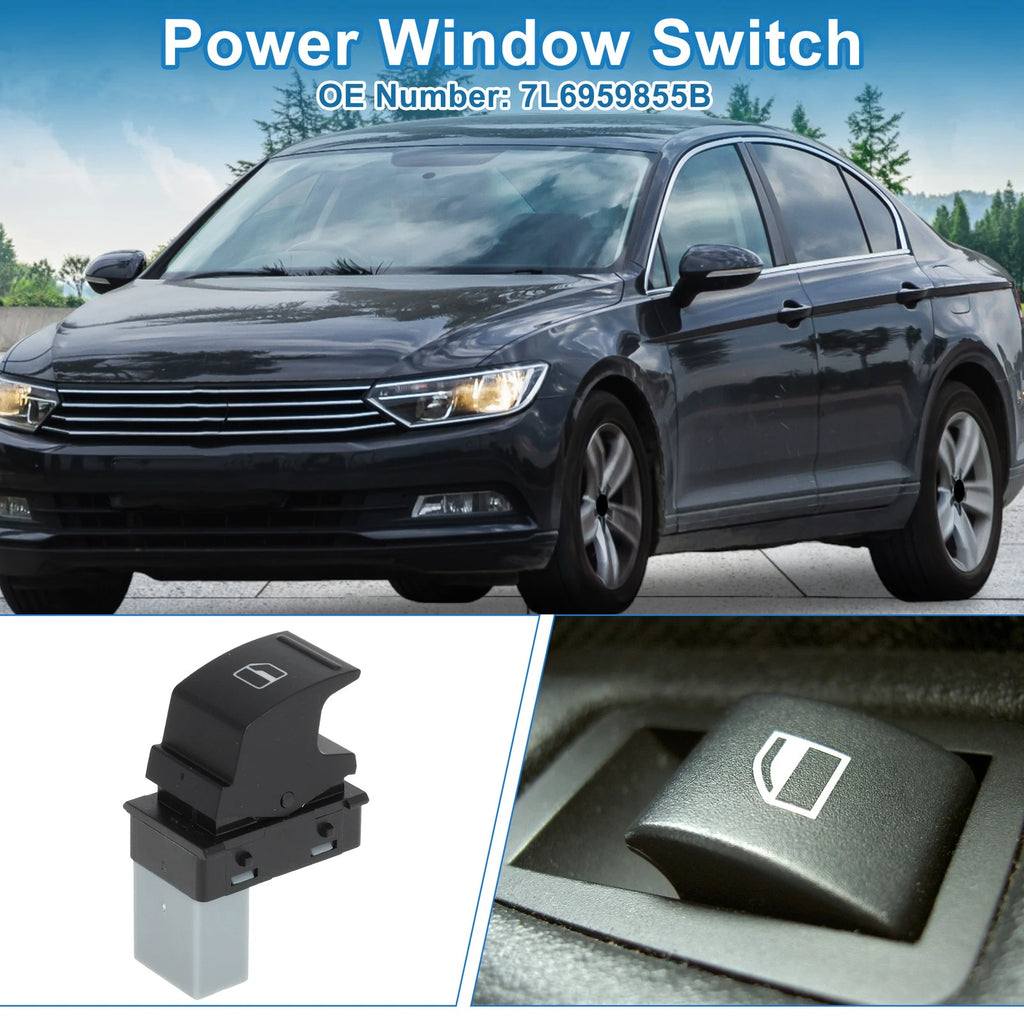 Power Window Switch Rear Passenger Side for Volkswagen Passat Golf (2014–2019)