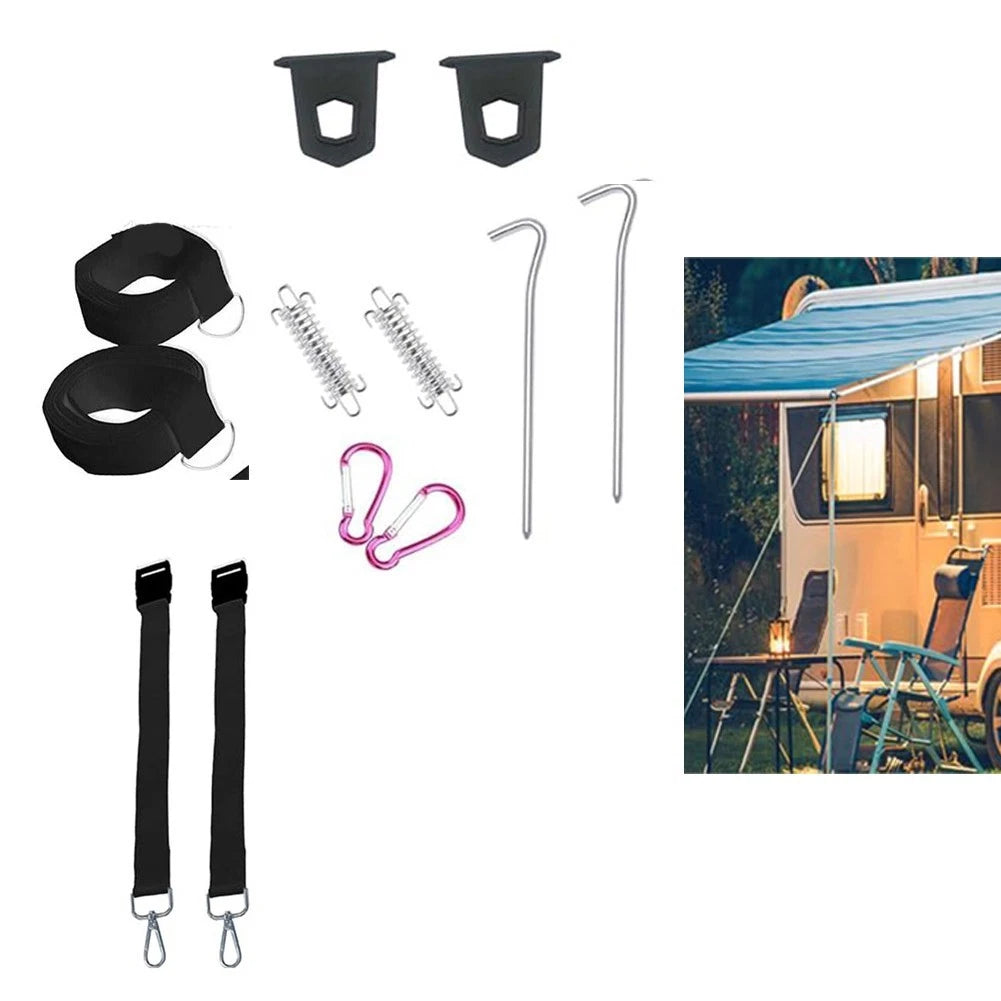 Awning Fixing Kit for Outdoor Activities (Adjustable Straps, Lightweight)