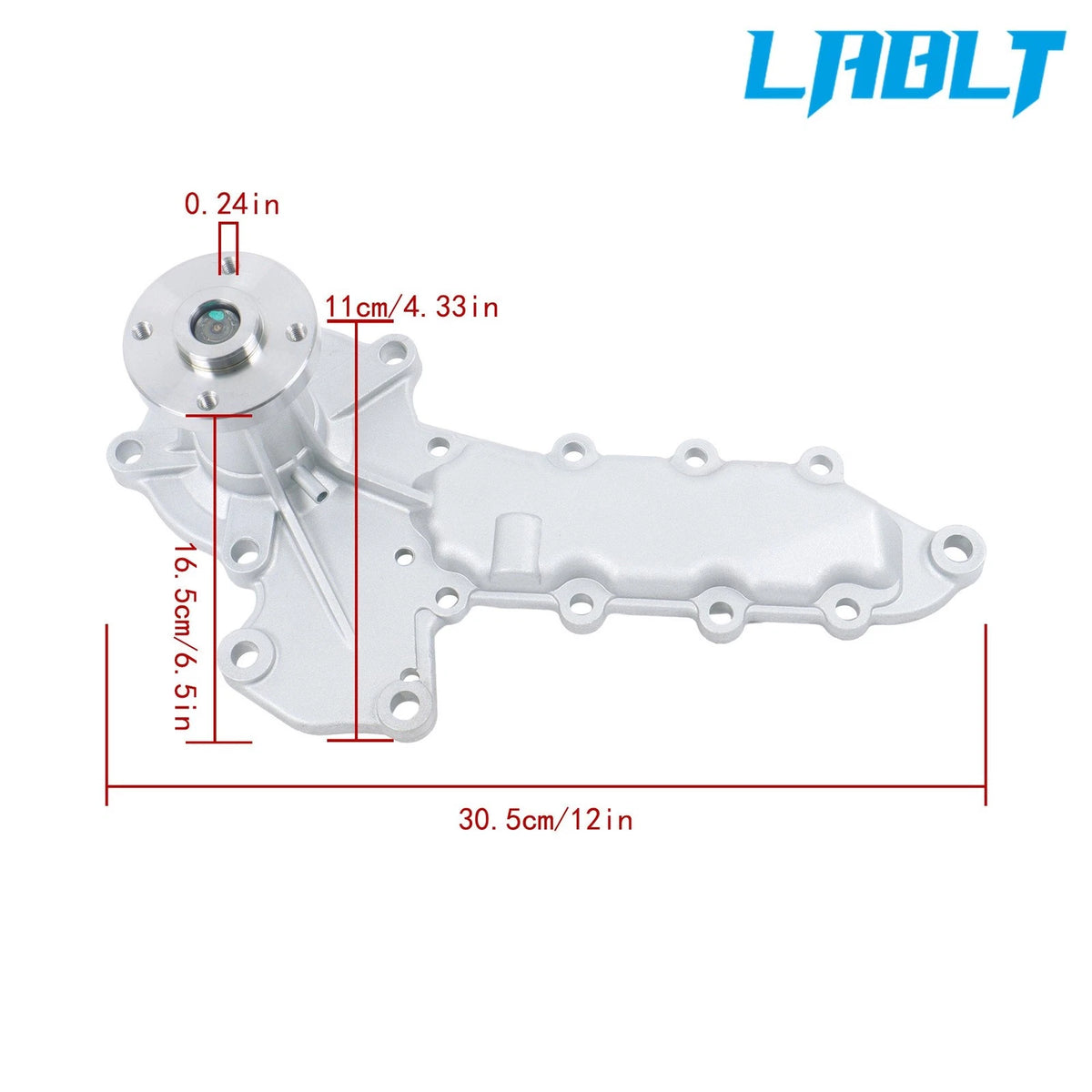 Water Pump for Kubota D1302 D1402 V1502 V1702 (15521-73033, 15521-73035)