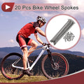 Bicycle Spokes 125mm Stainless Steel 20 Pack for 13G Wheels