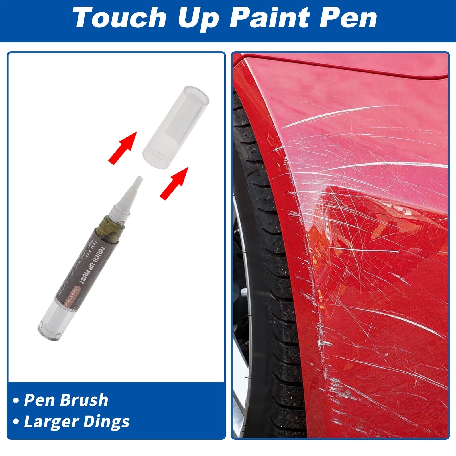 Touch Up Paint Pen Set for Iron Gray Seat Steering Console (3+3 ml)