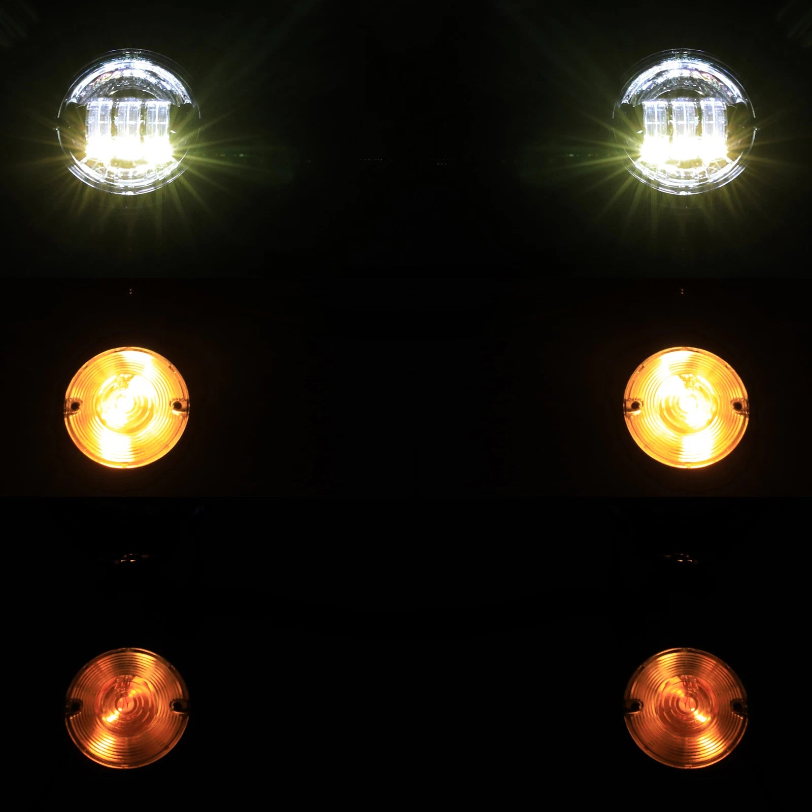 4.5" LED Spot Passing Lights for Harley Touring (2014–2024)