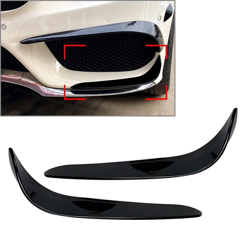 Front Bumper Lip Splitter Spoiler for Mercedes Benz C-Class W205 (2015–2018)